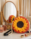 Handmade Crochet Sunflower Bag