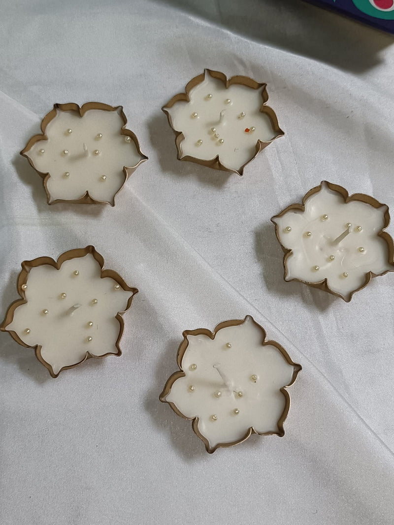 Lotus Candles for Diwali Threadarrt