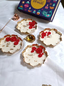 Lotus Candles for Diwali Threadarrt