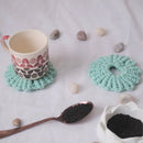 Handmade 3-Inch Macrame Coaster – Set of Two Threadarrt