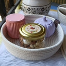 "Artisanal Macrame Basket - Elegant Storage" Threadarrt