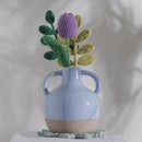 Handmade Crochet Tulip Stick with Optional Leaf Stalk Threadarrt