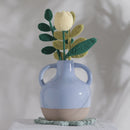 Handmade Crochet Tulip Stick with Optional Leaf Stalk Threadarrt