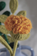 Handmade Crochet Carnation Flower Stick with Optional Leaf Stalk Threadarrt