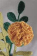 Handmade Crochet Carnation Flower Stick with Optional Leaf Stalk Threadarrt