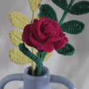 Handmade Crochet Rose Flower Threadarrt