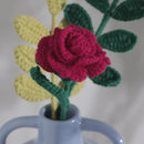 Handmade Crochet Rose Flower Threadarrt