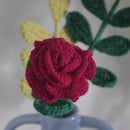 Handmade Crochet Rose Flower Threadarrt