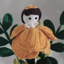 Handmade Crochet Rose Fairy – Customisable Fairy-in-a-Flower Doll Threadarrt