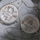 Elegant Concrete Ring Holder – Minimalist Jewelry Organizer with Pearls Threadarrt