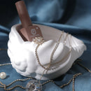Sculpted Shell Trinket Dish – Concrete Jewelry Holder Threadarrt