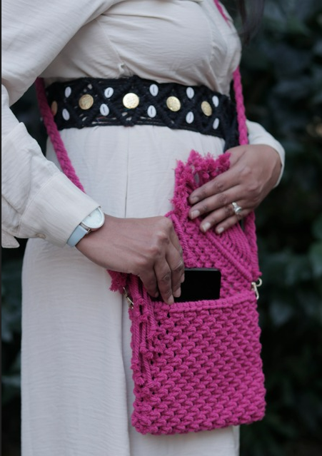 Artisanal  Macrame Crossbody Sling Bag