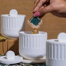 5-Inch Concrete Jar with Lid - Planter, Candle Holder, Trinket Storage Threadarrt