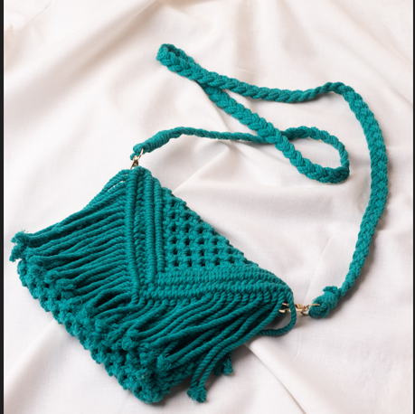 Artisanal  Macrame Crossbody Sling Bag