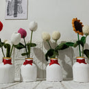 "White Concrete Jar - Modern Elegance for Decor" Thread Arrt