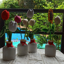"White Concrete Jar - Modern Elegance for Decor" Thread Arrt
