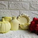 "Handcrafted Modern Concrete Jars and Trays - Set of 5" Thread_arrt