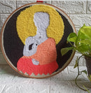 Buddha Wall Art – 16.5 Inch Punch Needle Embroidery Threadarrt