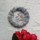 "Elegant Concrete Tray with Marble Effect - Versatile Decor, Single Piece" Threadarrt