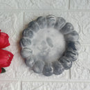 "Elegant Concrete Tray with Marble Effect - Versatile Decor, Single Piece" Threadarrt