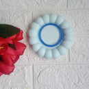 "Elegant Light Blue Concrete Tray - Single Piece" Threadarrt