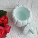 Blue - Pumpkin-Shaped Trinket Jar -  Single Piece" Threadarrt