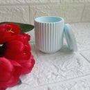 Versatile Concrete Striped Jar | Customizable Decor for Jewelry, Chocolates, Candles - Single Piece Threadarrt