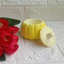 Yellow -Pumpkin-Shaped Trinket Jar | Versatile Decor for Jewelry, Chocolates, Candles - Single Piece Threadarrt