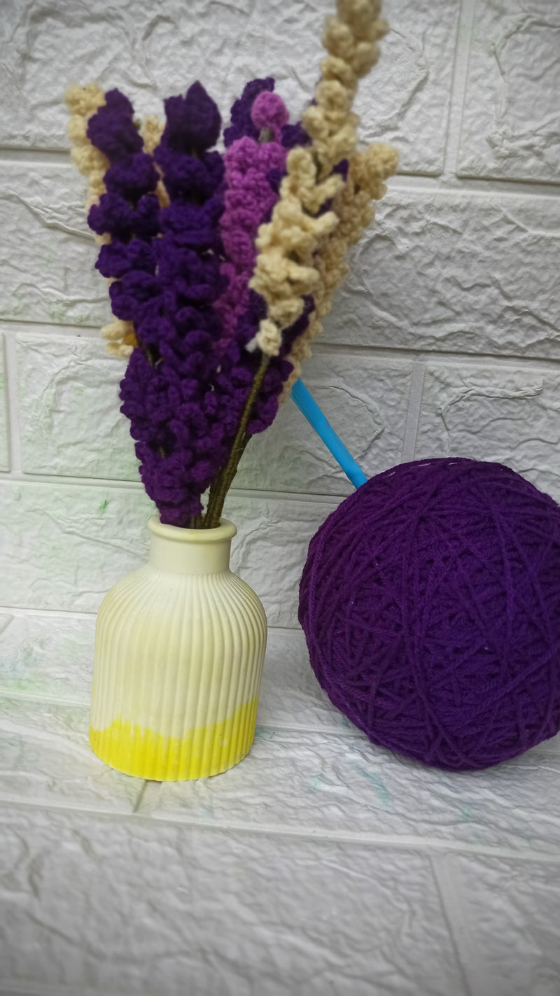 "Handcrafted Crochet Lavender - Timeless Home Decor, Single Stick"