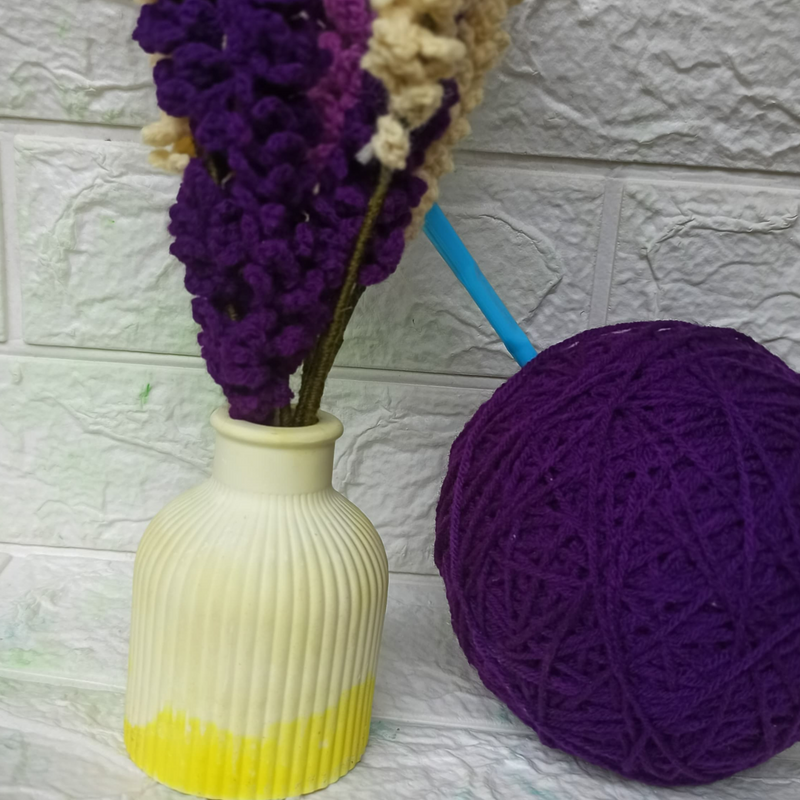 "Handcrafted Crochet Lavender - Timeless Home Decor, Single Stick"