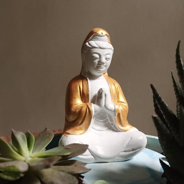 Handcrafted Buddha Statue – 4.5" Height x 4" Width