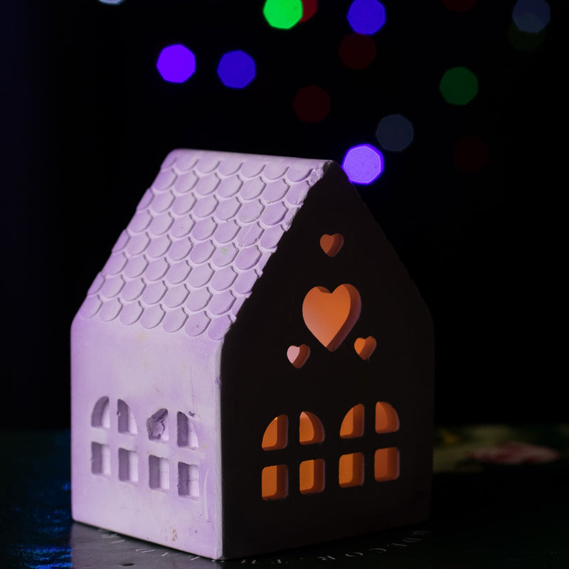 Cozy Glow House Candle Holder - Single piece