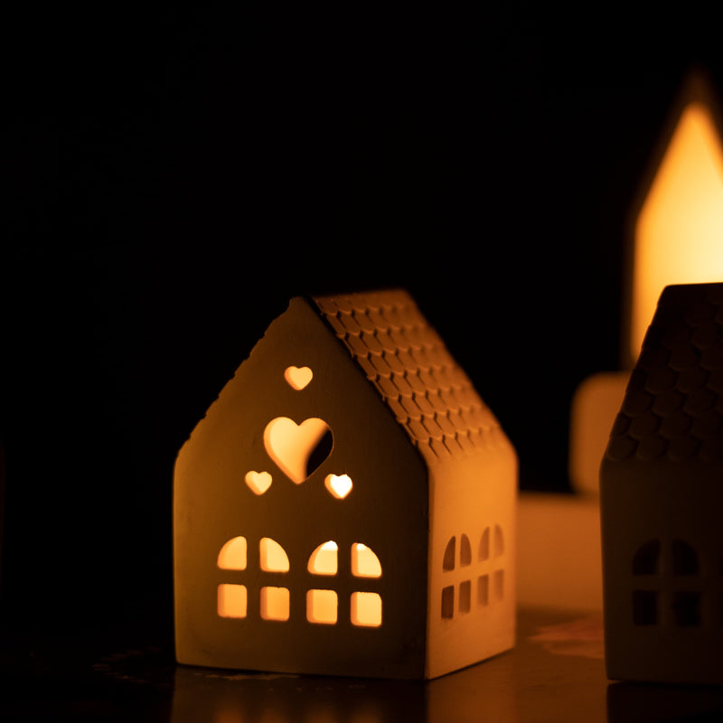 Cozy Glow House Candle Holder - Single piece