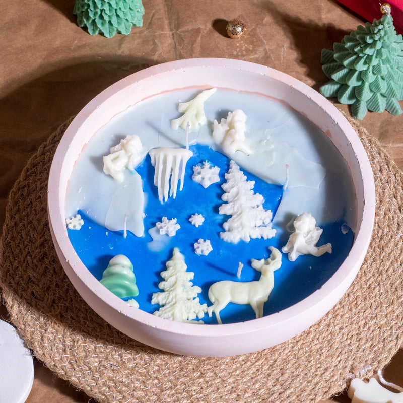 Winter Wonderland Reindeer Candle Bowl