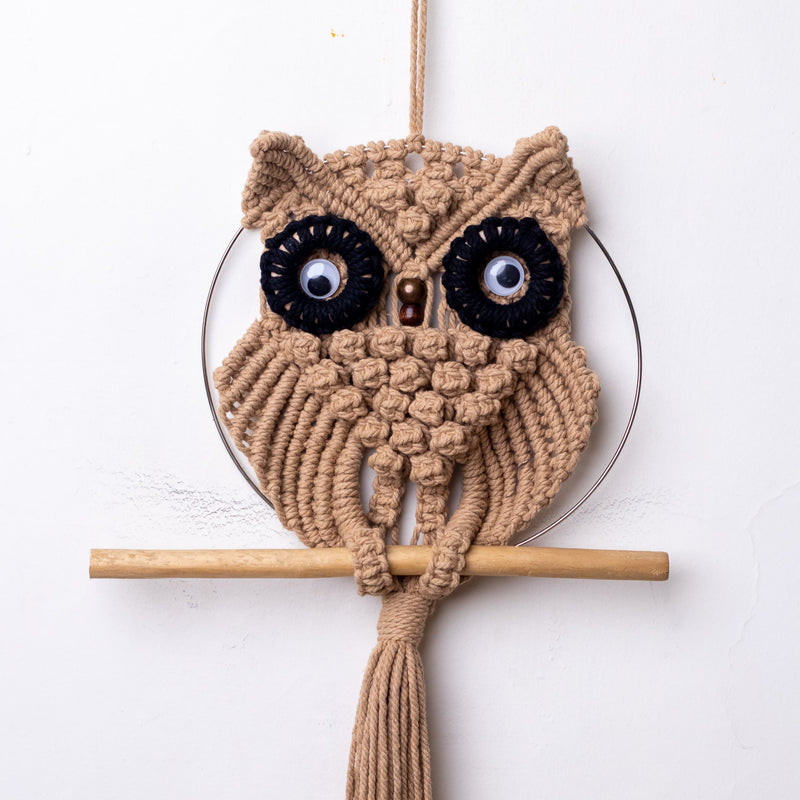 Owl Macramé Wall Hanging