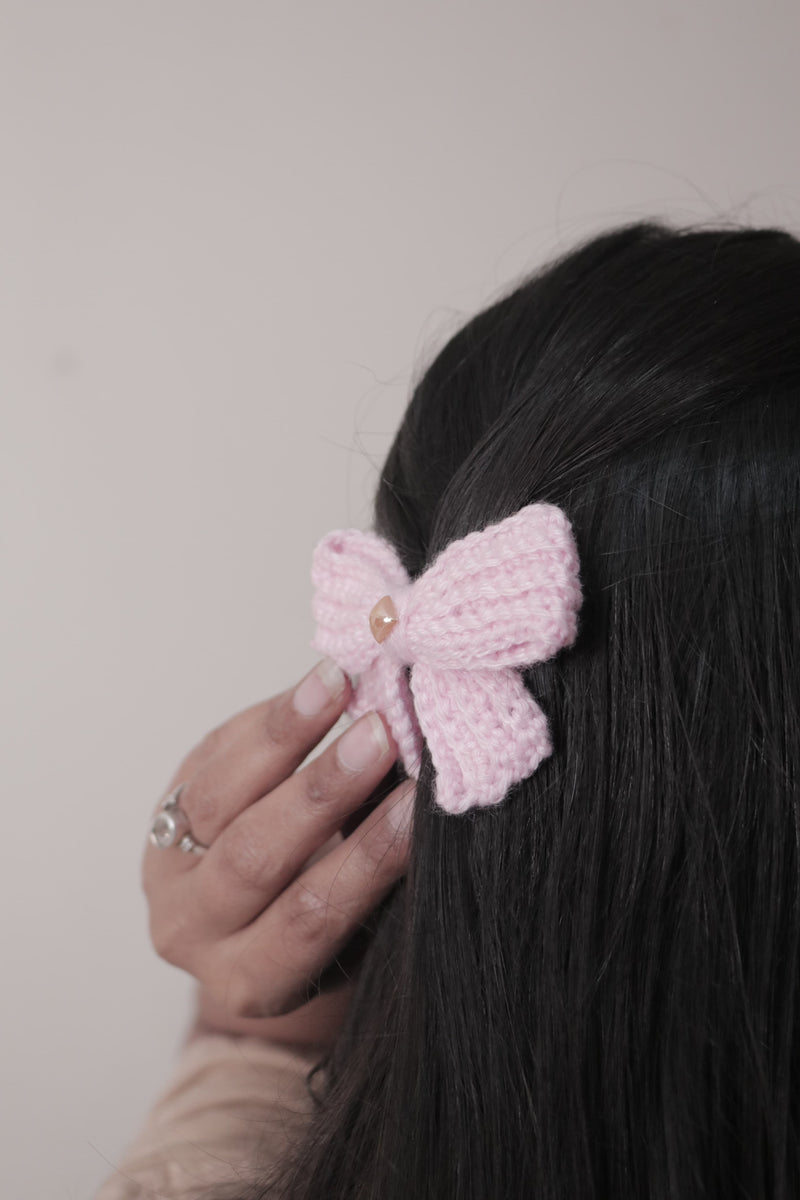 Handmade Crochet Hair Clip – Soft, Stylish & Lightweight | Thread Arrt Threadarrt