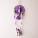 Handmade Macrame Hot Air Balloon Wall Hanging with Doll Threadarrt