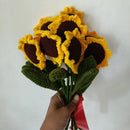Handmade Crochet Sunflower Bouquet – Bright, Cheerful & Long-Lasting Gift Threadarrt