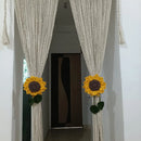 Handmade Sunflower Curtain Holder Threadarrt