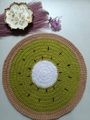 Handmade Fruit-Themed Crochet Placemat | Vibrant Dining Table Decor Threadarrt