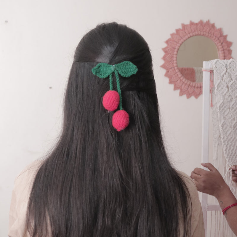 Handmade Crochet Hair Clip – Soft & Stylish