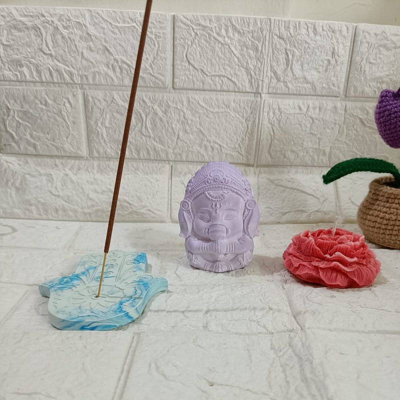 Chotu Ganraj - Adorable Ganesha Idol (Multi-Color) Threadarrt