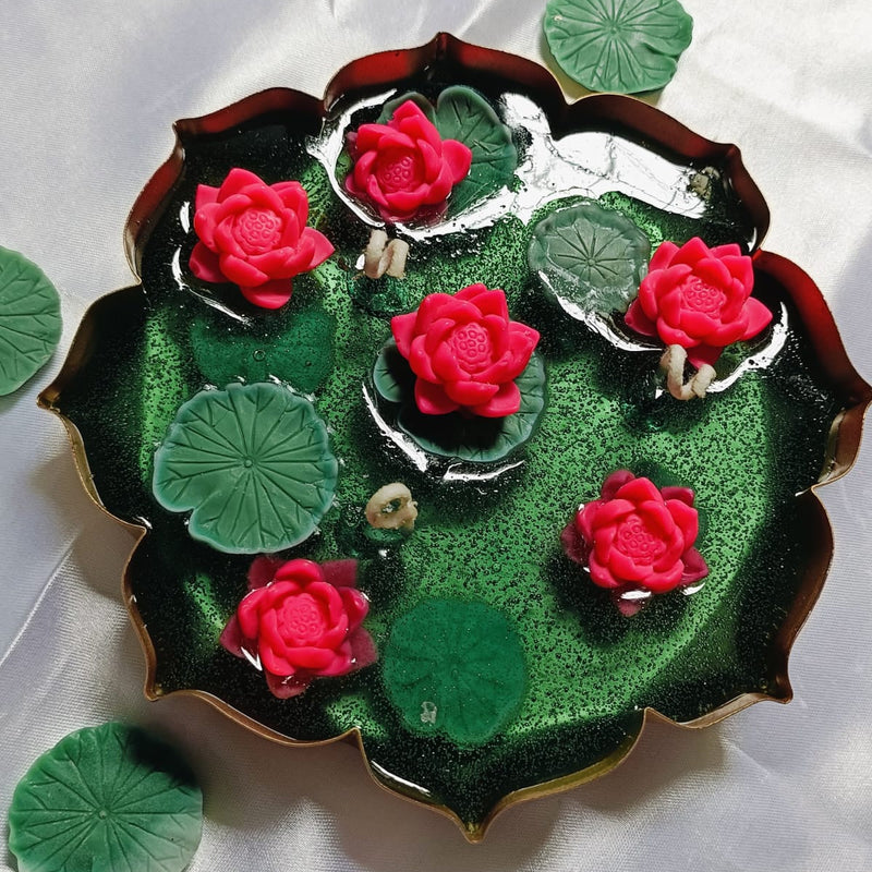 Lotus Urli Gel Wax Candle Threadarrt