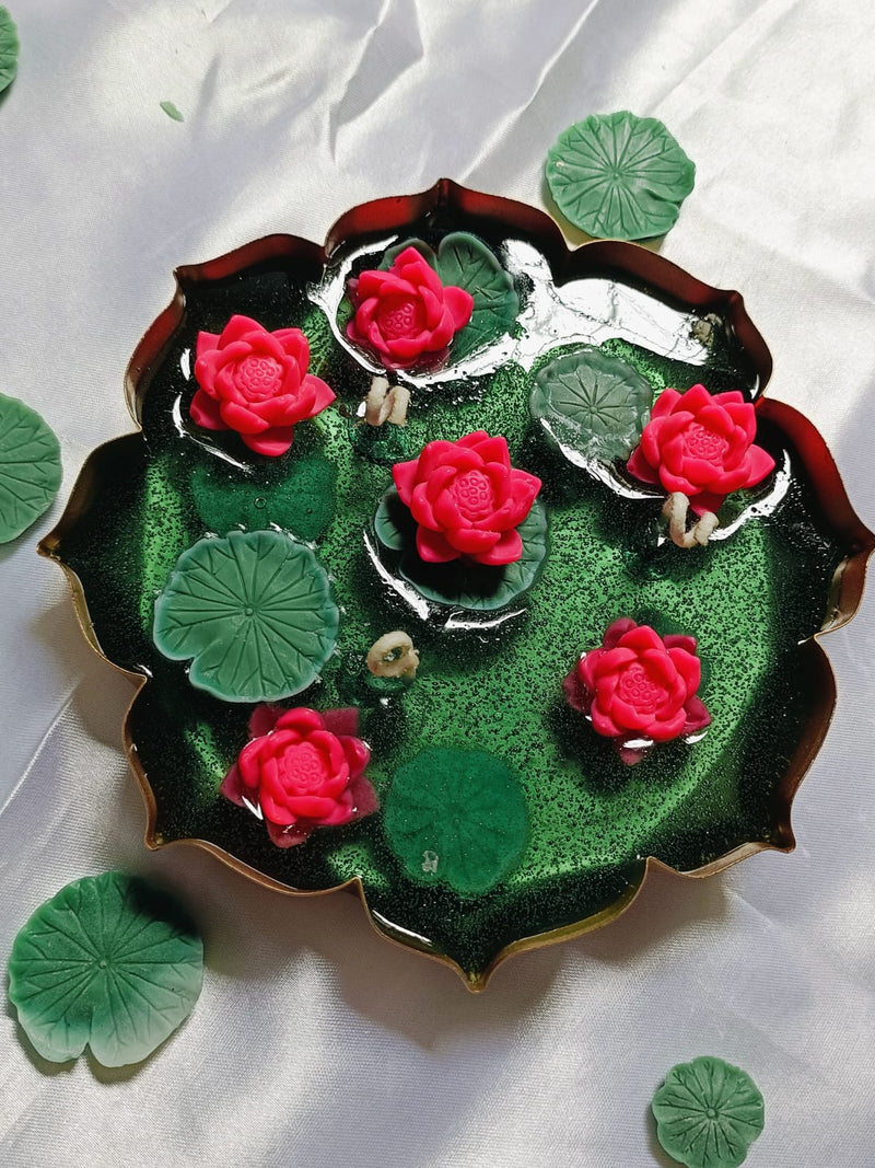Lotus Urli Gel Wax Candle Threadarrt