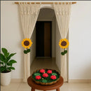 Handmade Sunflower Curtain Holder Threadarrt