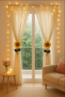 Handmade Sunflower Curtain Holder Threadarrt