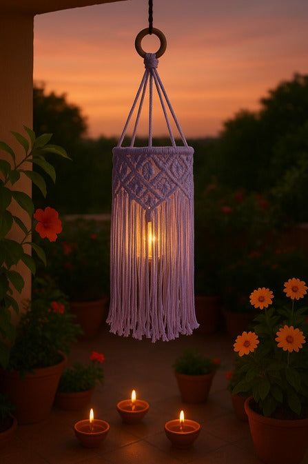 Macrame Kandil / Chandeleir Threadarrt