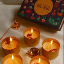 Handmade Jar Urli Candles – Elegant Décor for Diwali gifts with Celebrations Threadarrt