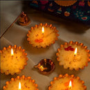 Handmade Pushpika Urli Candles for Diwali Gifts | Elegant Festive Home Décor Threadarrt