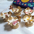 Handmade Golden Aura Urli Candles for Diwali Gifts | Elegant Festive Home Décor Threadarrt